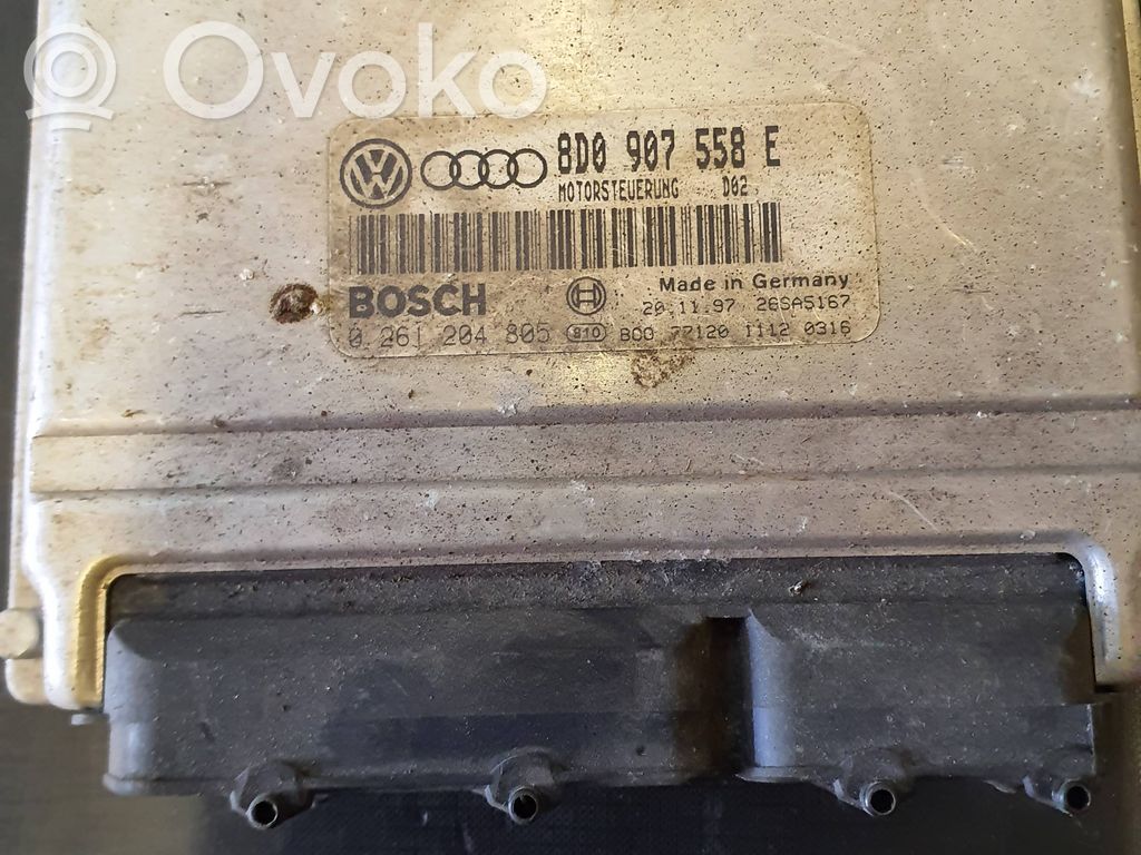 Engine control unit/module   8D0907558E,0261204805