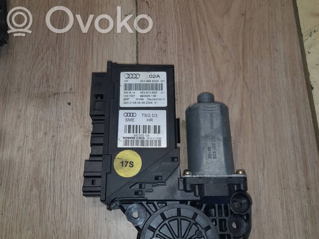 Front door window regulator motor   4F0959802A,4E0959802A,992825108,4F0910802