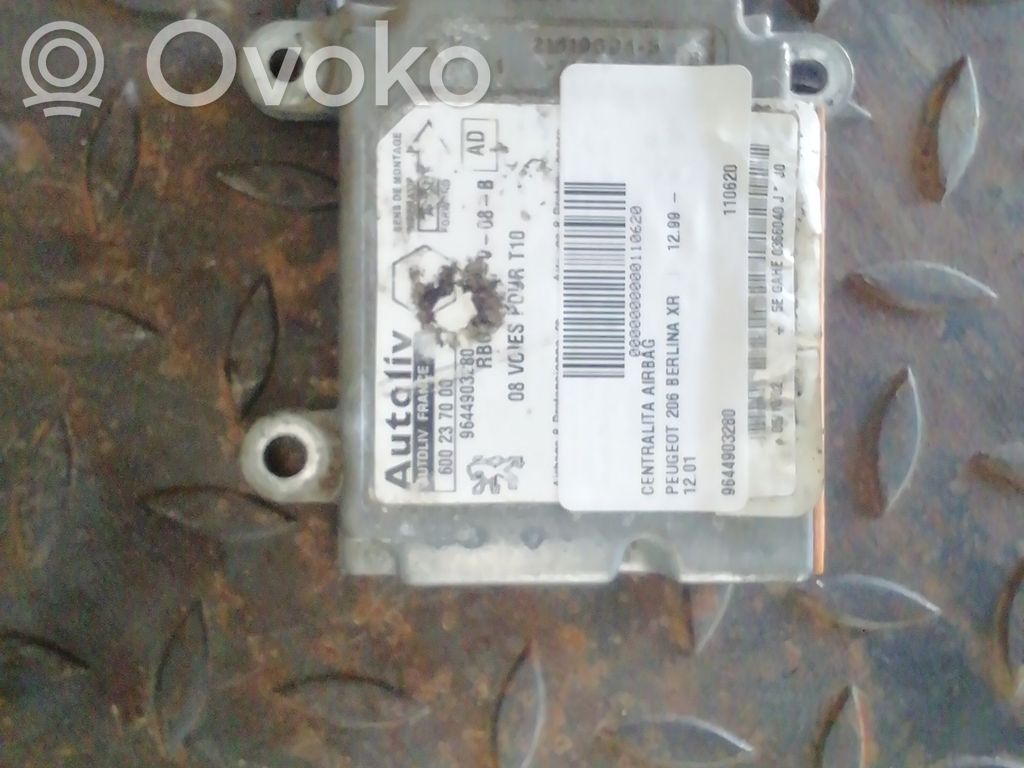Peugeot 206 Airbag control unit/module 