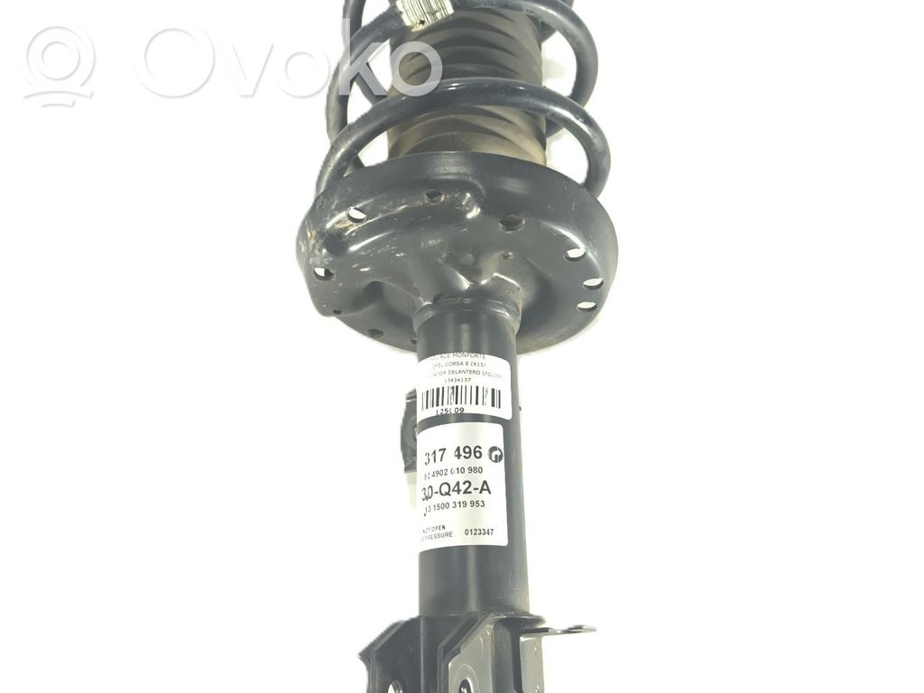 Front shock absorber with coil spring   13434137