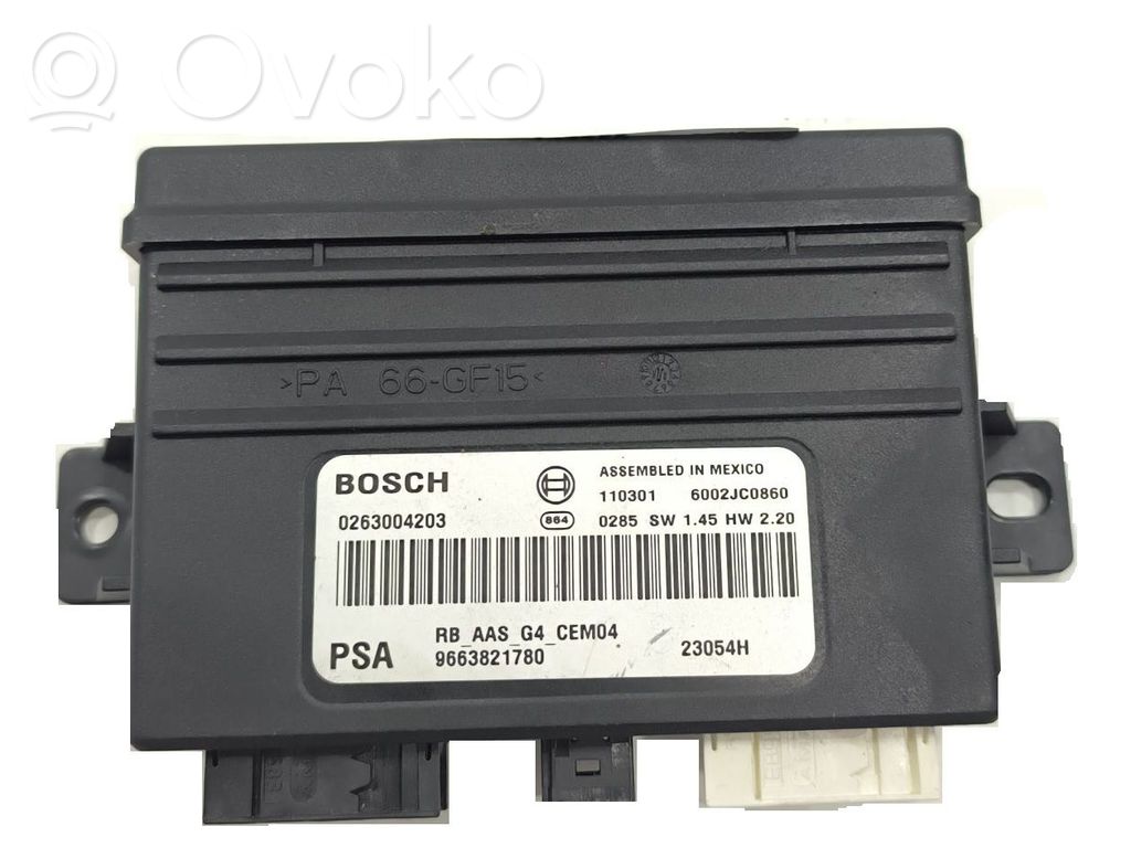 Autres unités de commande / modules   9663821780