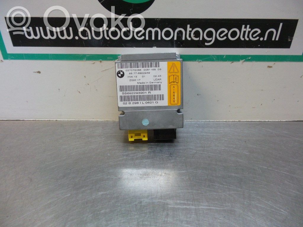 Unidad de control/módulo del Airbag   65776922939,65776922939,037075066,008116809,037075066,65776922939