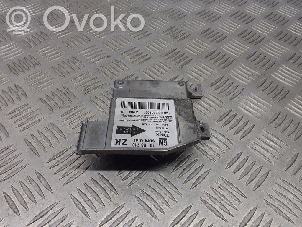Centralina/modulo airbag   13158713
