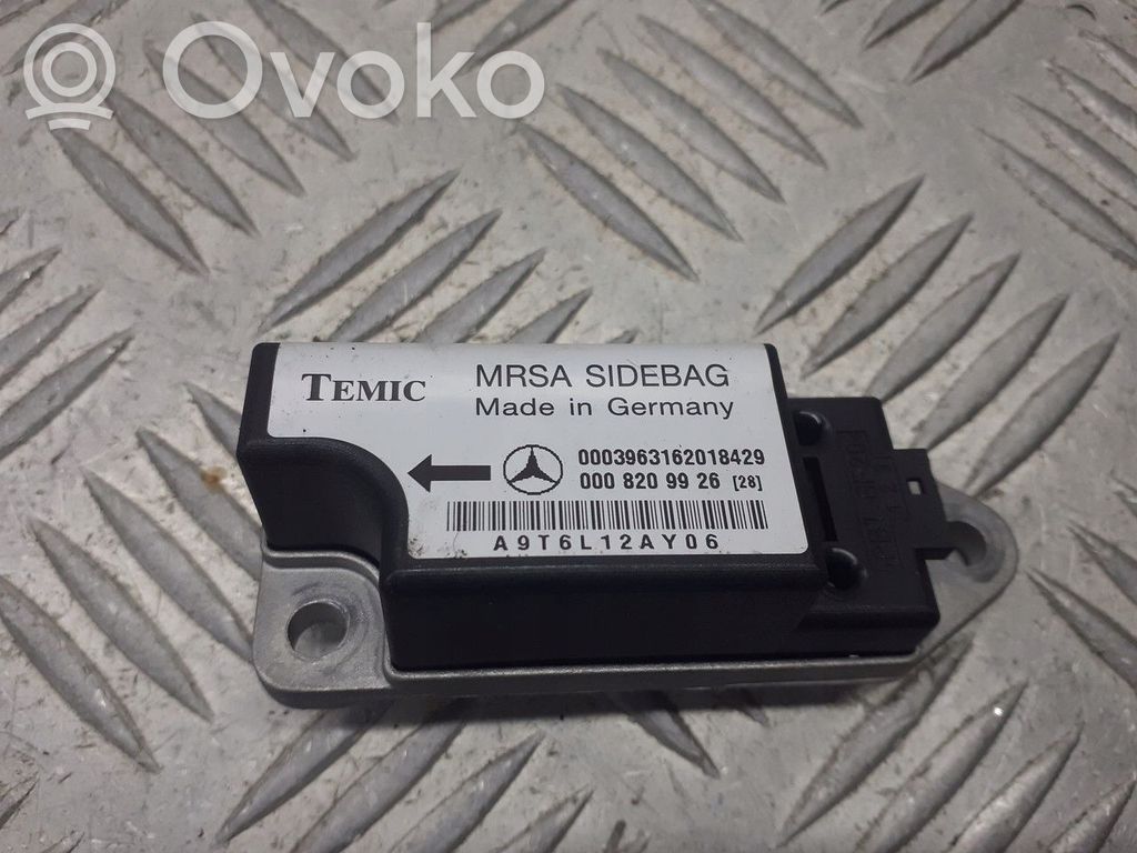 Mercedes-Benz E W210 Sensore dāurto/d'impatto apertura airbag