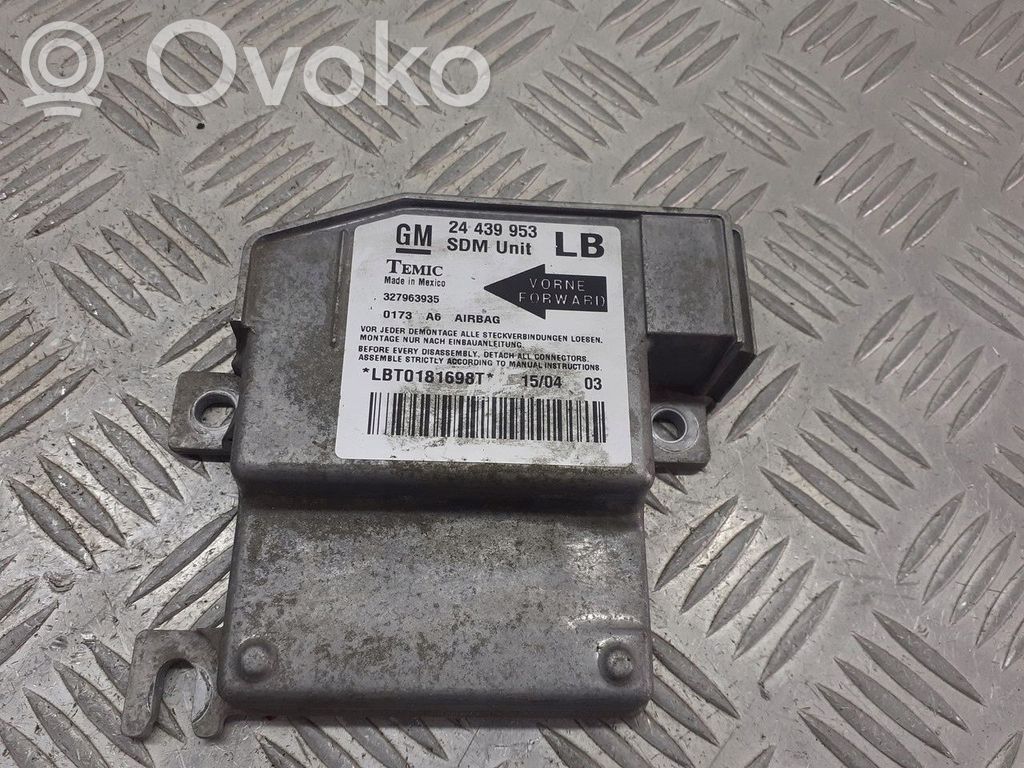 Opel Corsa C Airbag control unit/module 