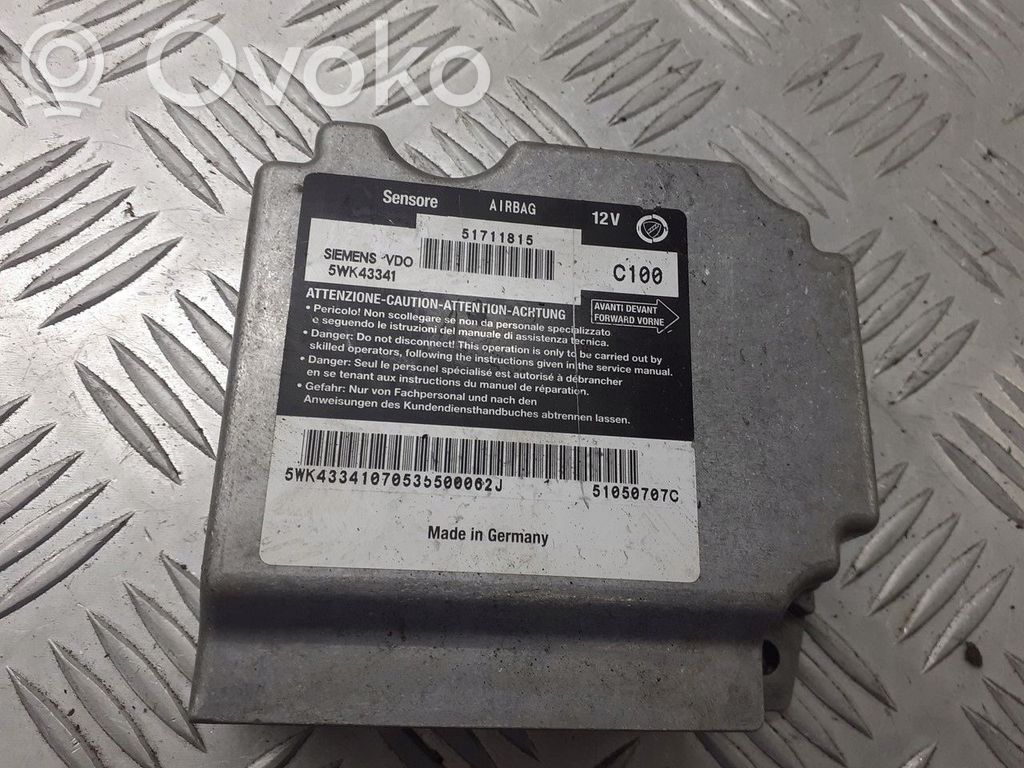 Fiat Stilo Sterownik / Moduł Airbag 