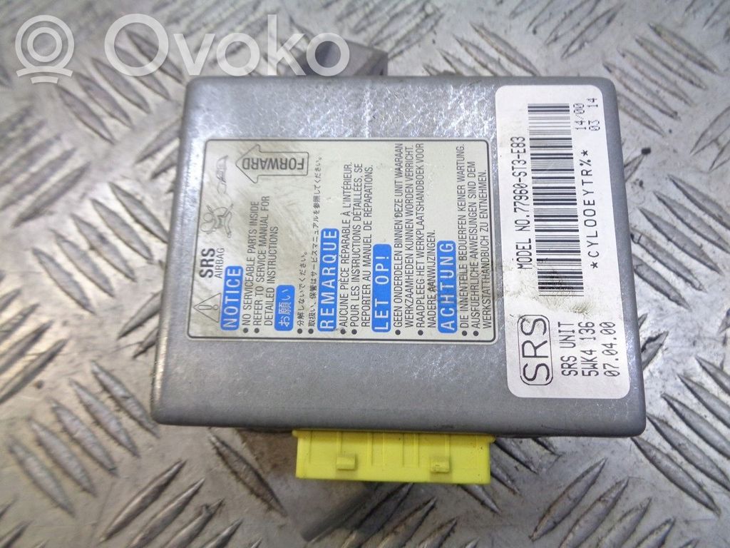 Centralina/modulo airbag   77960ST3E83