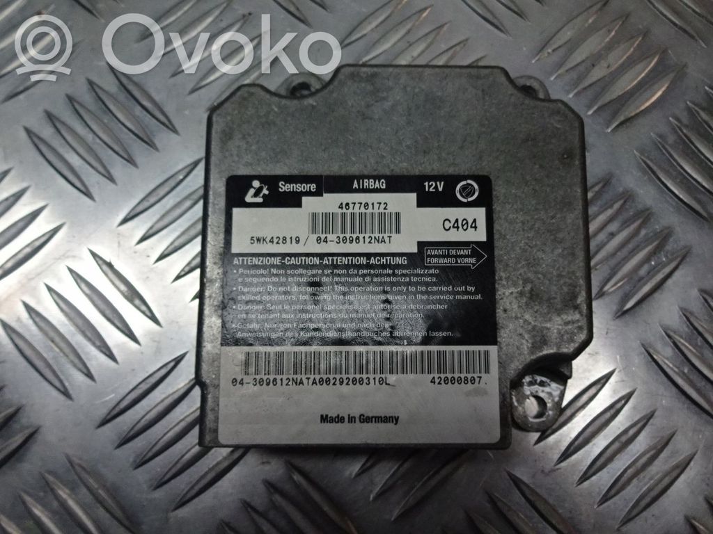 Fiat Marea Airbag control unit/module 