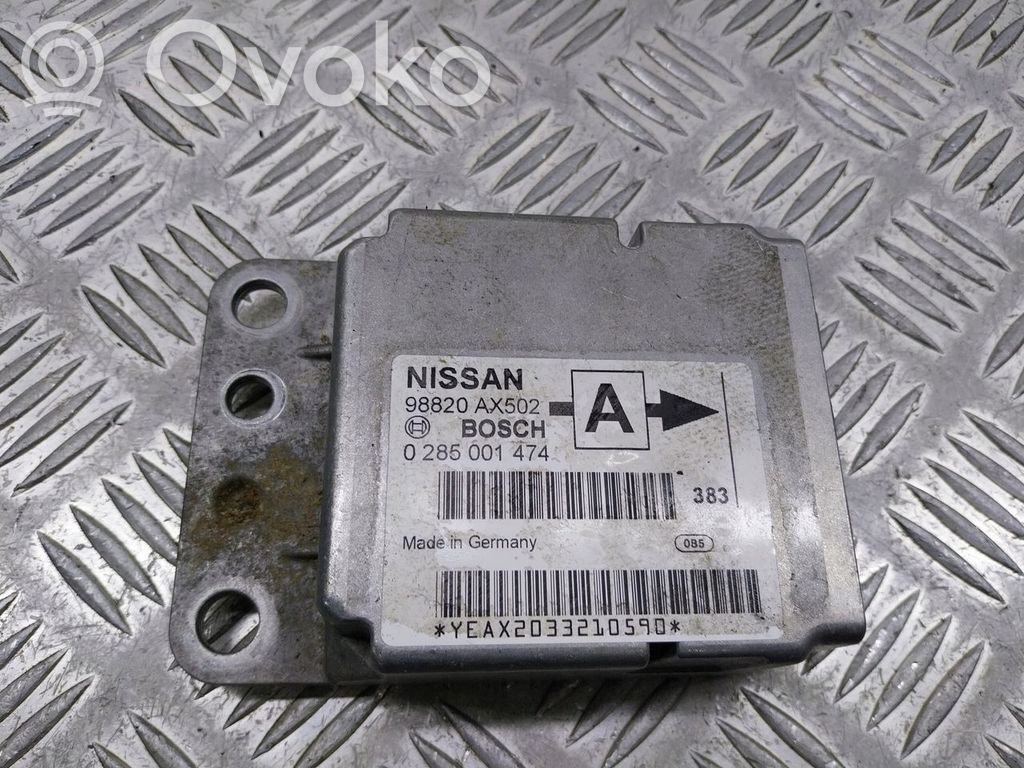 Nissan Micra Unitate/modul de comandă airbaguri 