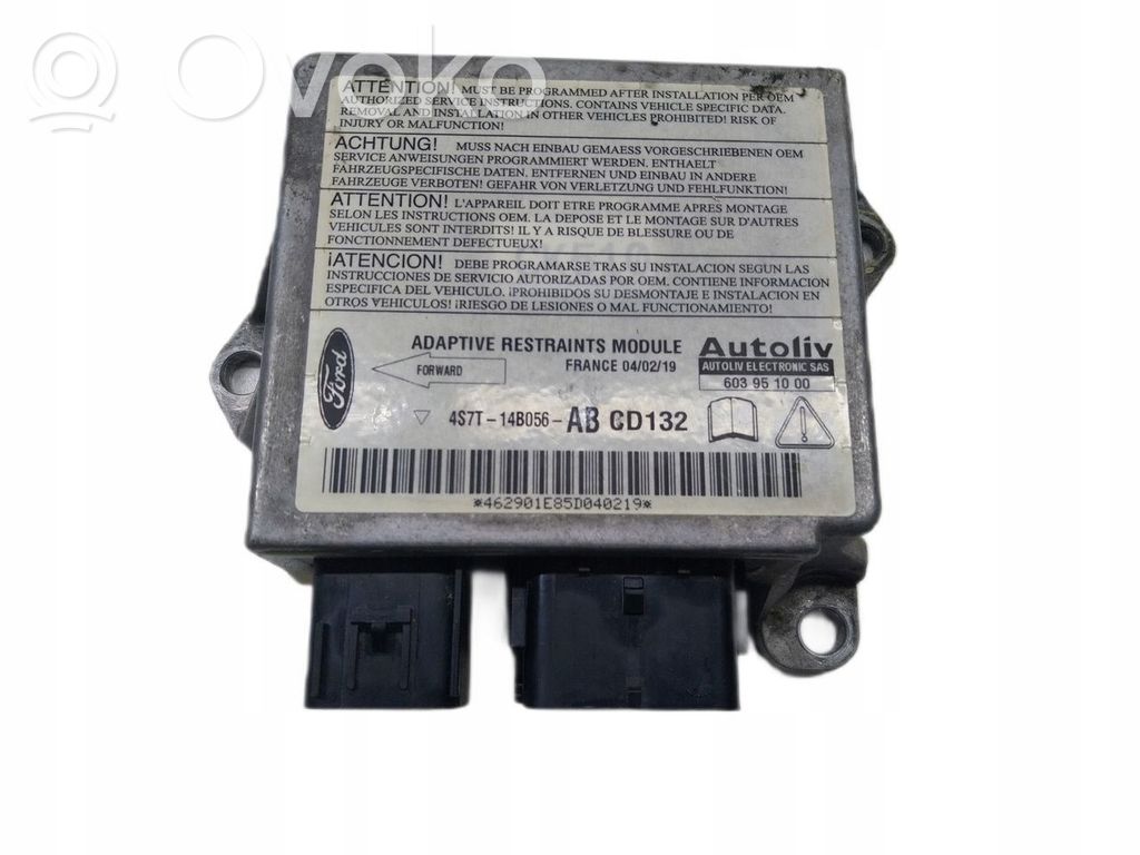 Centralina/modulo airbag   4S7T14B056AB