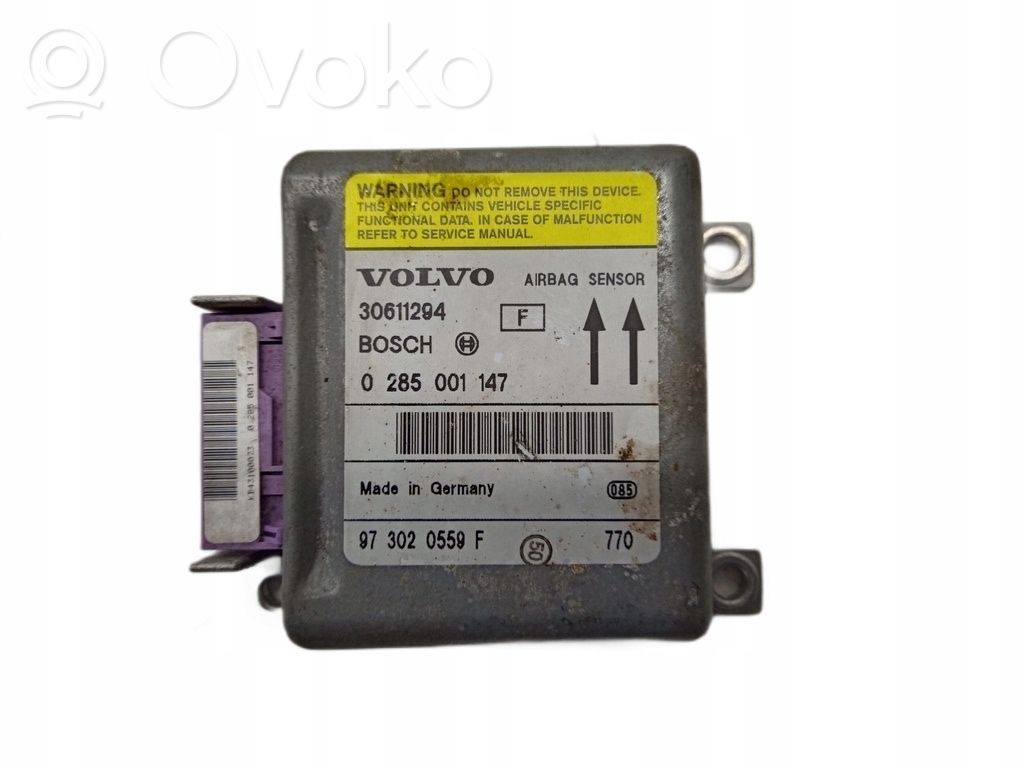 Volvo S40, V40 Centralina/modulo airbag