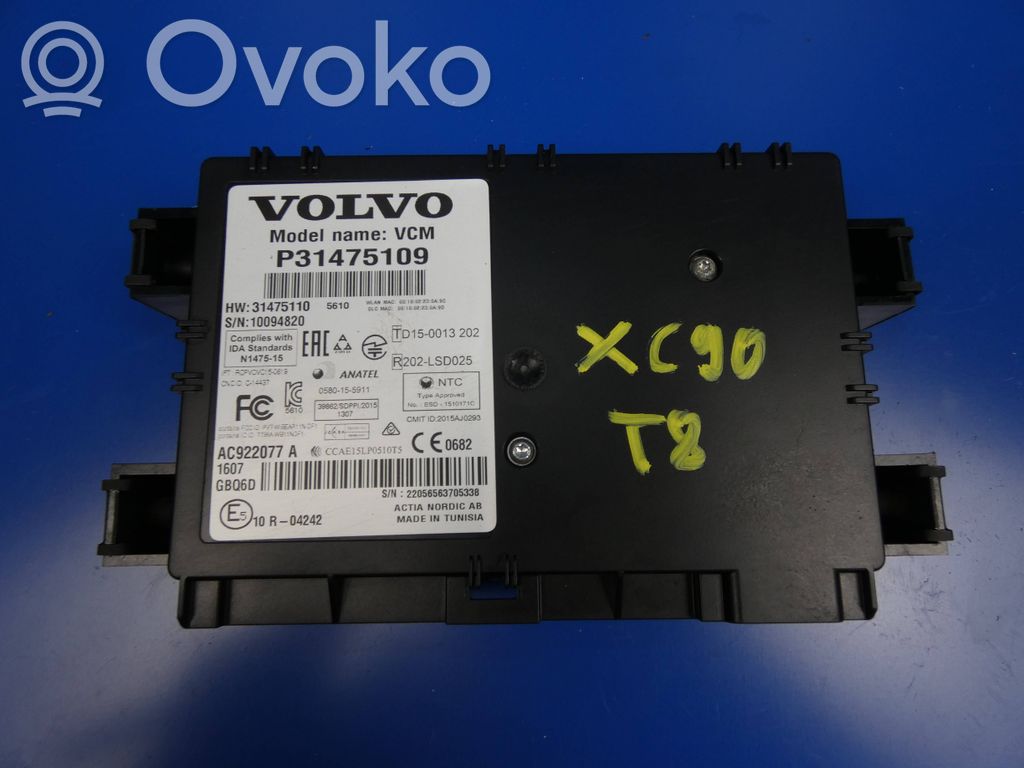 Volvo XC90 Module confort 