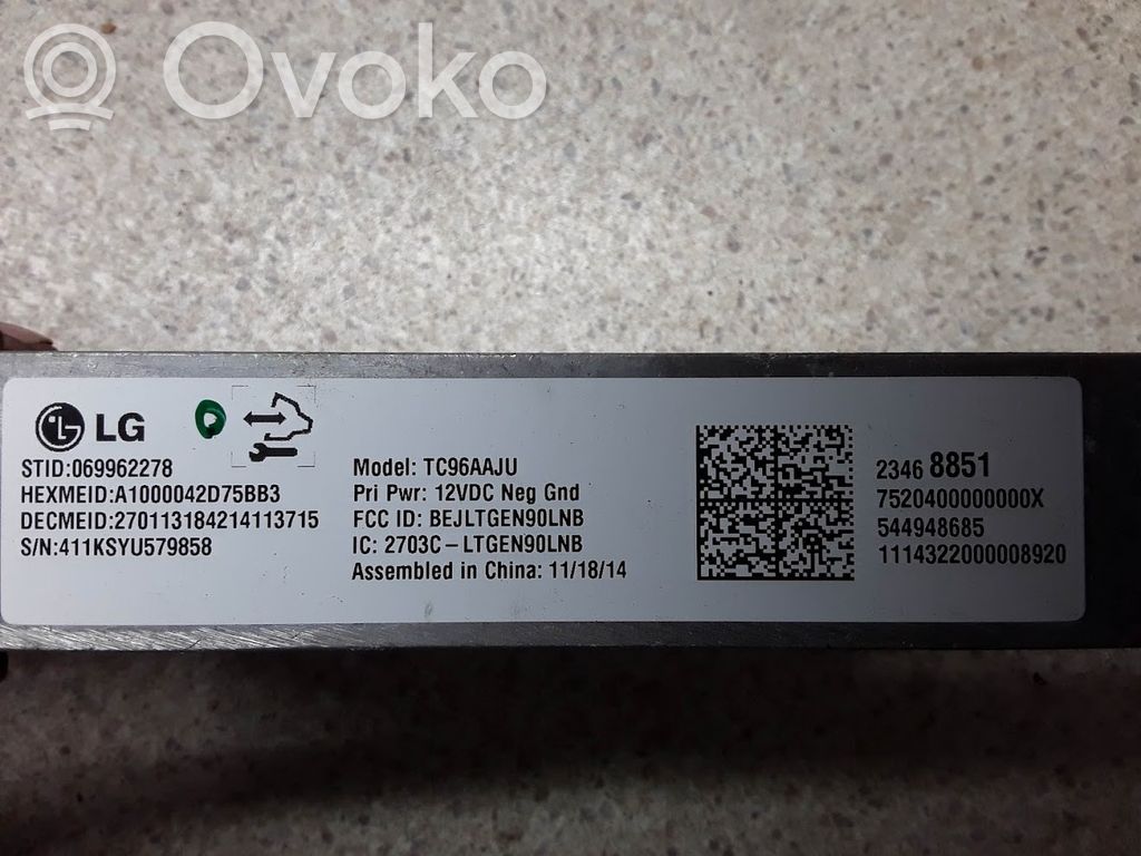 Chevrolet Camaro Bluetooth control unit module 
