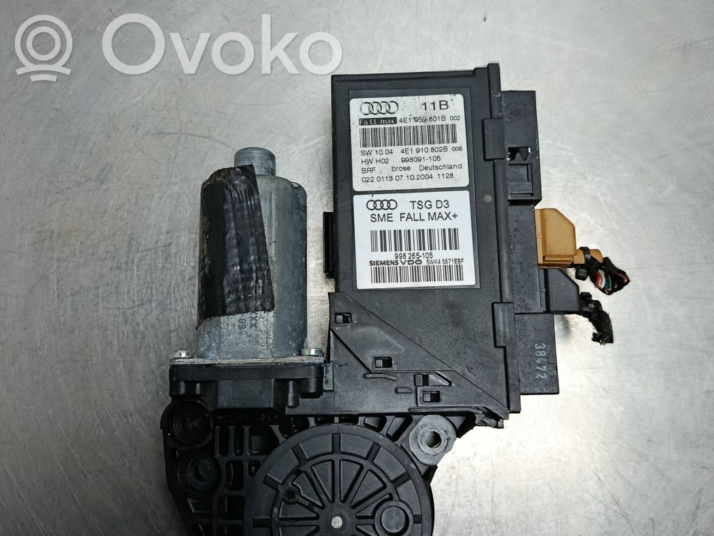 Front door window regulator motor   4E1959801B,4E1910802B,998265105