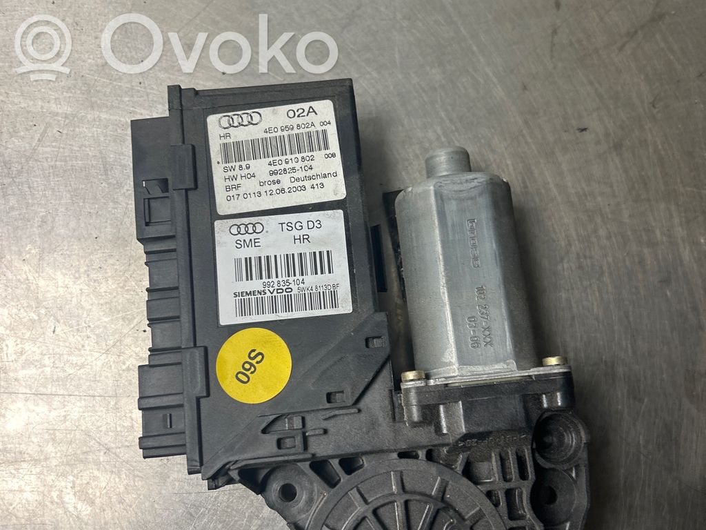 Audi A8 S8 D3 4E Motor macara geam ușă spate 