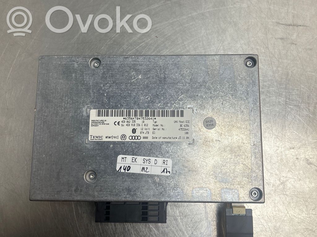 Audi A6 S6 C6 4F Bluetooth modulis 