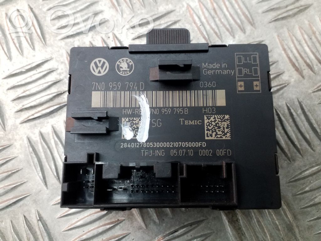 Volkswagen Sharan Door central lock control unit/module 