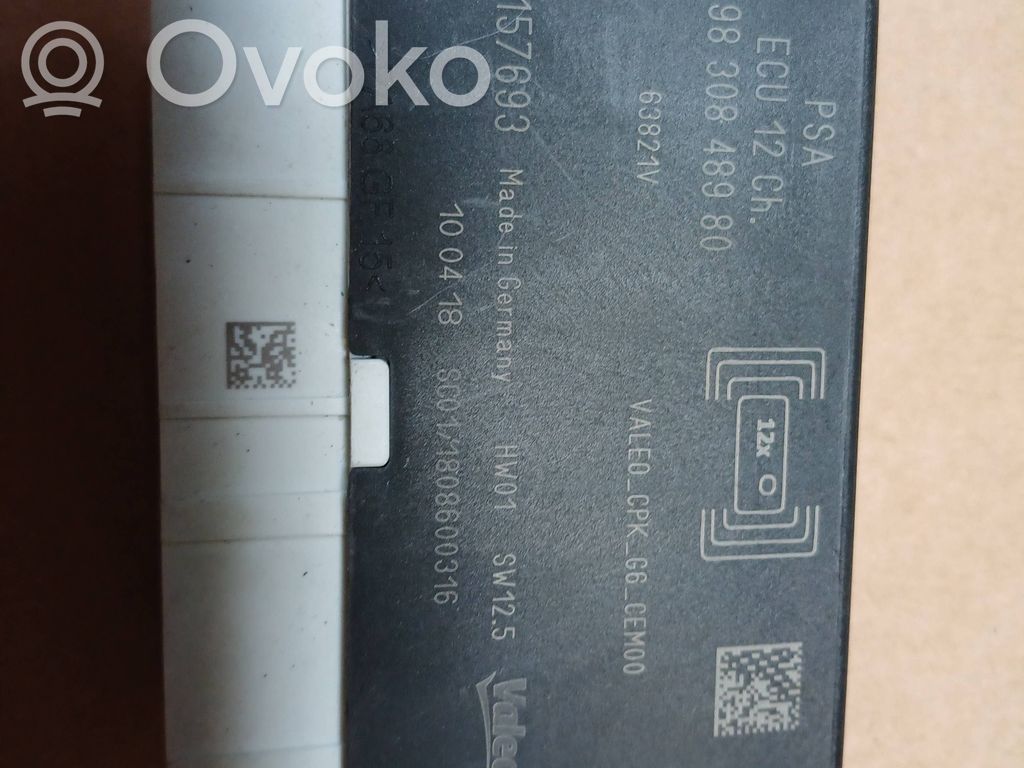 Peugeot 5008 II Parking PDC control unit/module 