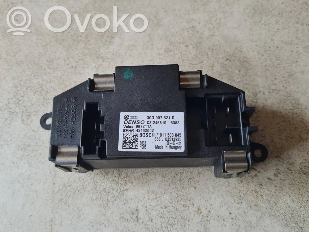 Volkswagen PASSAT CC Rezystor / Opornik dmuchawy nawiewu 