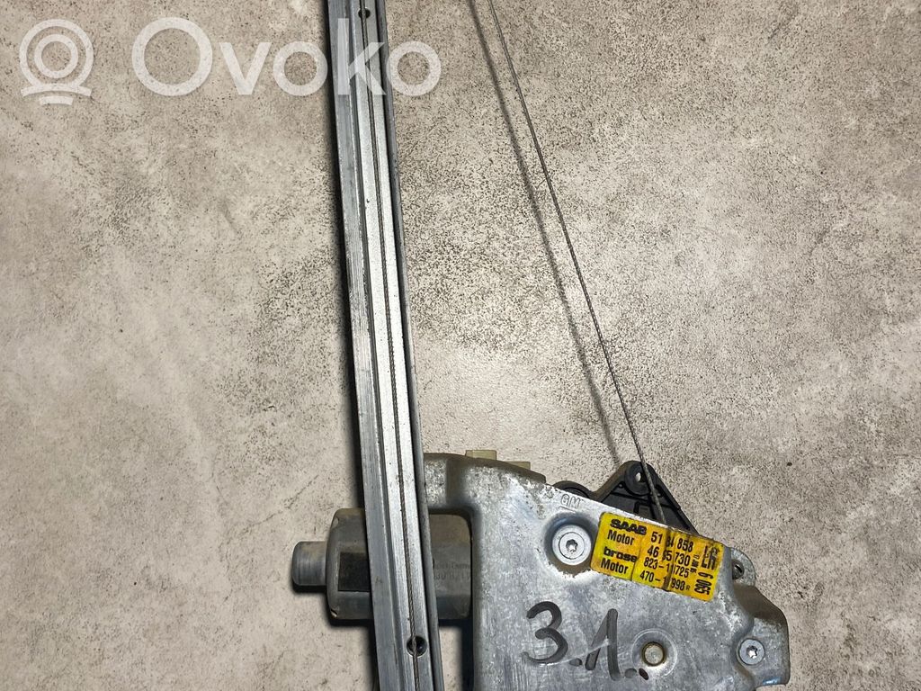 Saab 9-5 Regulador de puerta trasera con motor 