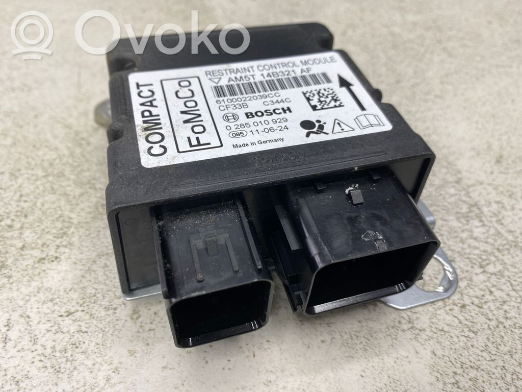 Airbag control unit/module   AM5T14B321AF,0285010929,6100022039CC