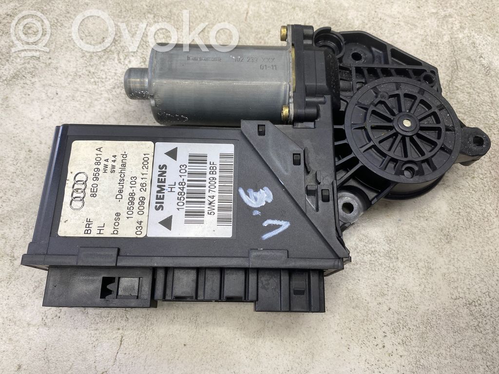 Audi A4 S4 B6 8E 8H Silniczek podnoszenia szyby drzwi tylnych 