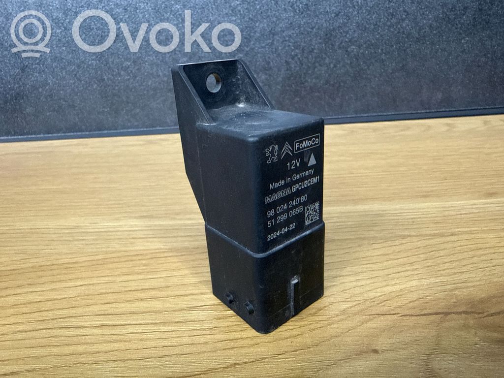 Przekaźnik / Modul układu ogrzewania wstępnego   9802424080,20240422,51299065B