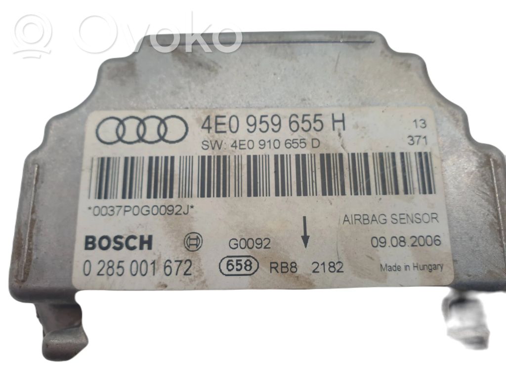 Module de contrôle airbag   4E0959655H,4E0910655D