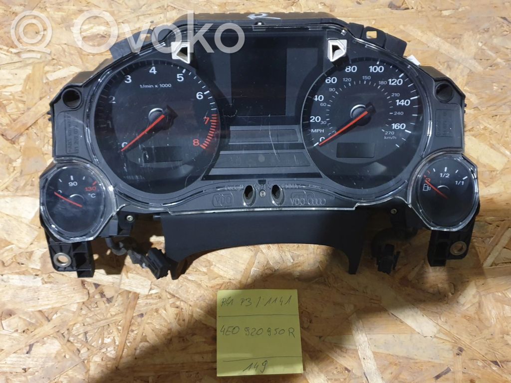 Audi A8 S8 D3 4E Speedometer (instrument cluster) 