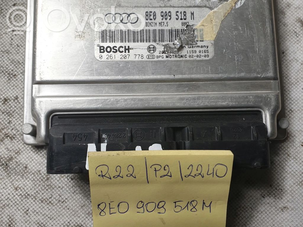 Audi A4 S4 B6 8E 8H Engine control unit/module 