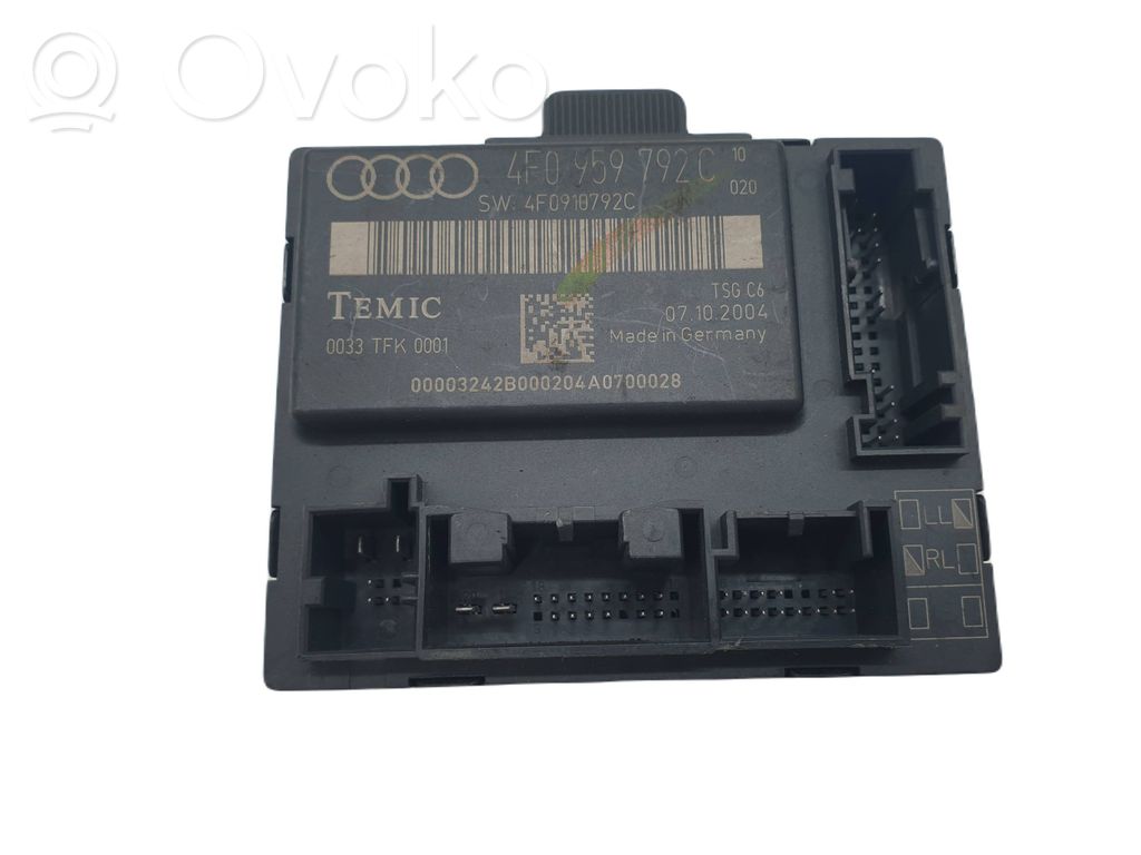 Door control unit/module   4F0959792C,4F0910792C,07102004