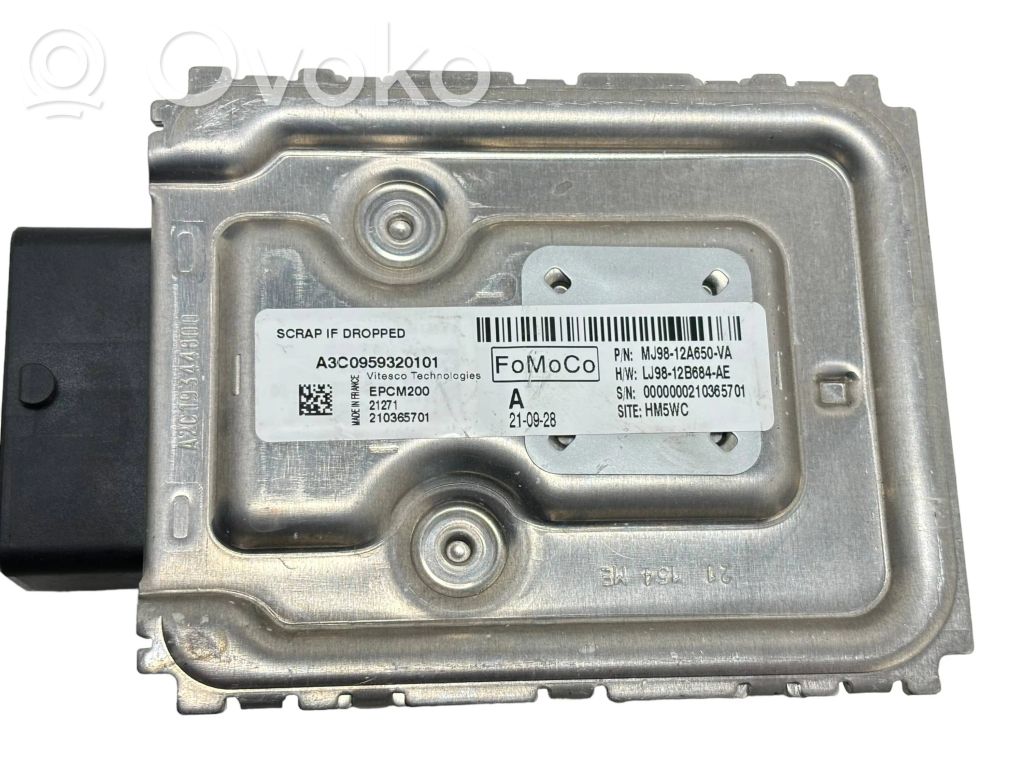 Engine control unit/module   MJ9812A650VA,LJ9812B684AE,A3C0959320101