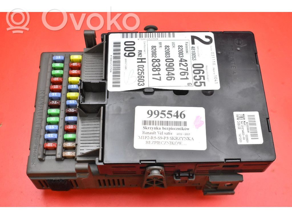 Renault Vel Satis Saugiklių dėžė (komplektas) 