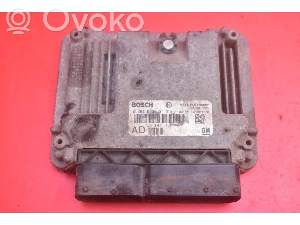 Opel Astra H Engine control unit/module ECU 