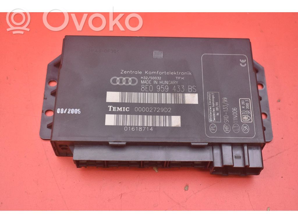 Audi A4 S4 B7 8E 8H Module confort 