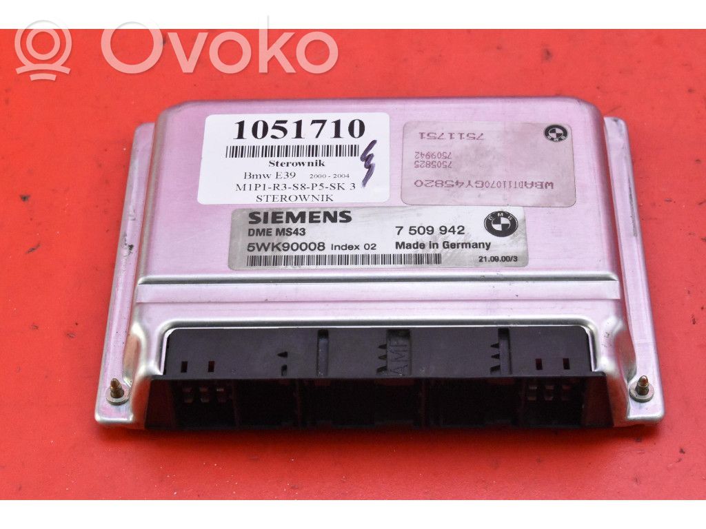 BMW 5 E39 Galios (ECU) modulis 