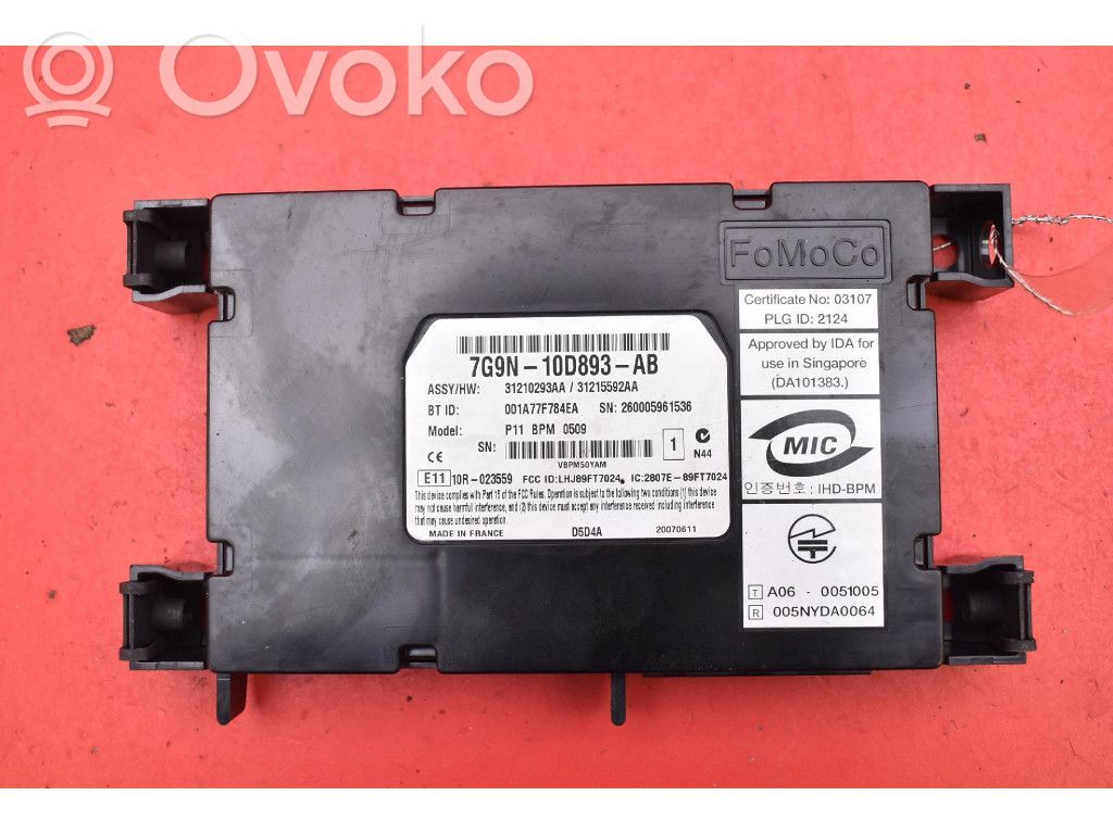 Engine control unit/module ECU   7G9N10D893AB,7G9N10D893AB