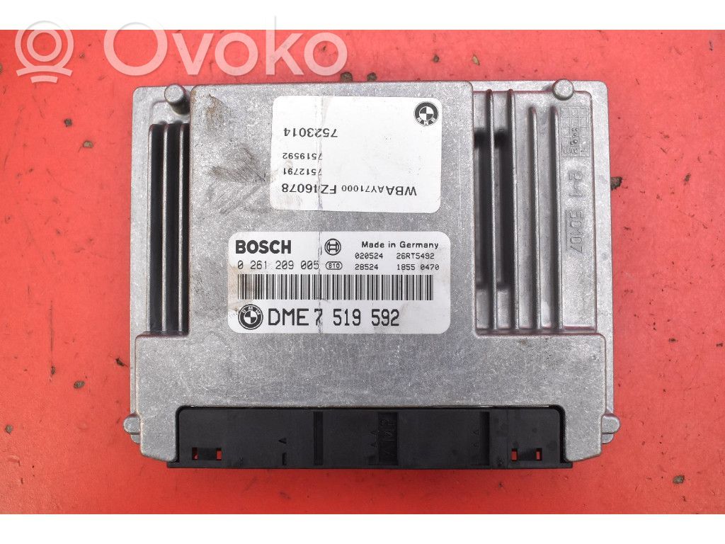 Engine control unit/module ECU   7519592,7519592