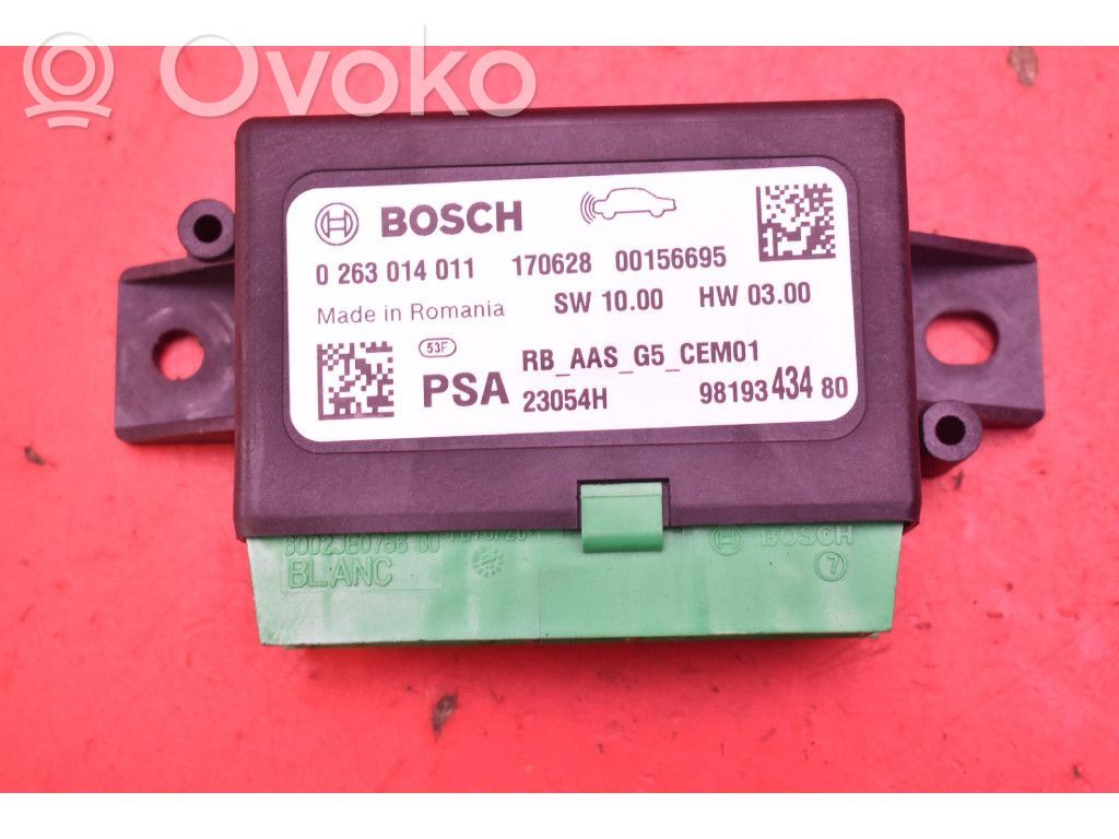 Engine control unit/module ECU   9819343480,9819343480
