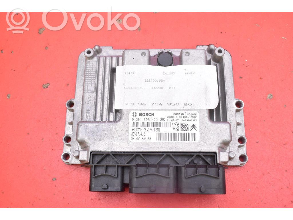 Citroen C4 II Unité de commande, module ECU de moteur 