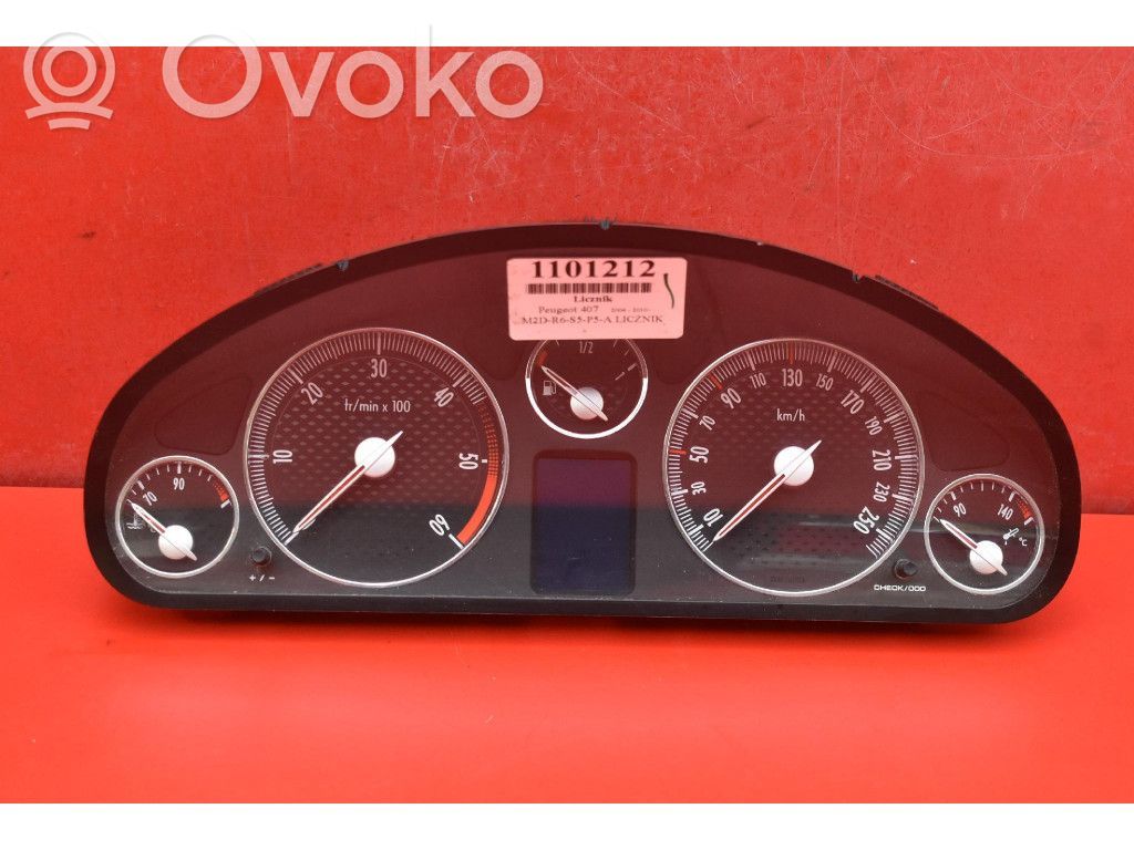 Peugeot 407 Tachimetro (quadro strumenti) 