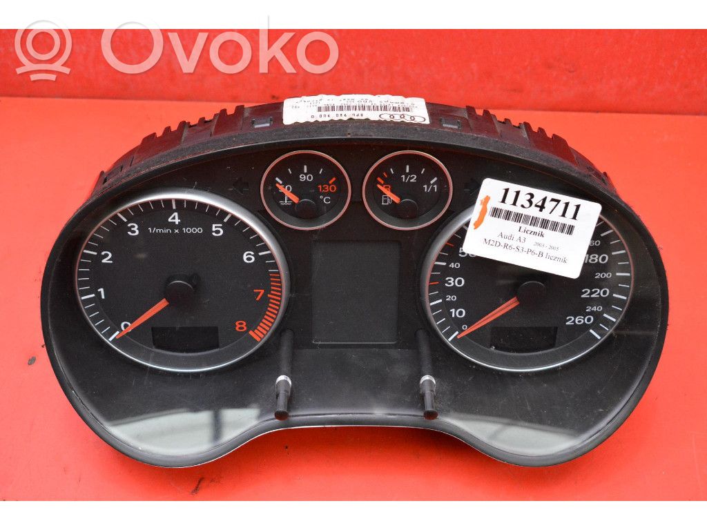 Audi A3 S3 8P Geschwindigkeitsmesser Cockpit