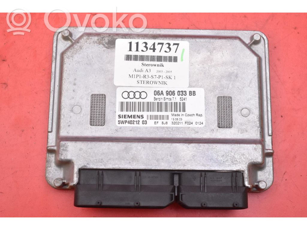 Audi A3 S3 8P Komputer / Sterownik ECU silnika