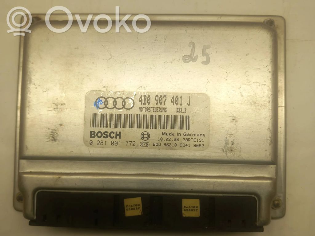 Audi A6 S6 C5 4B Unidad de control/módulo del motor 