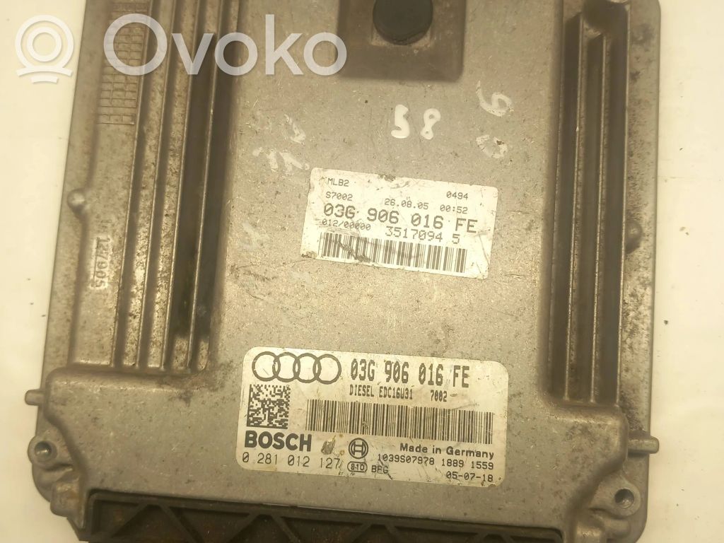Audi A4 S4 B7 8E 8H Engine control unit/module 