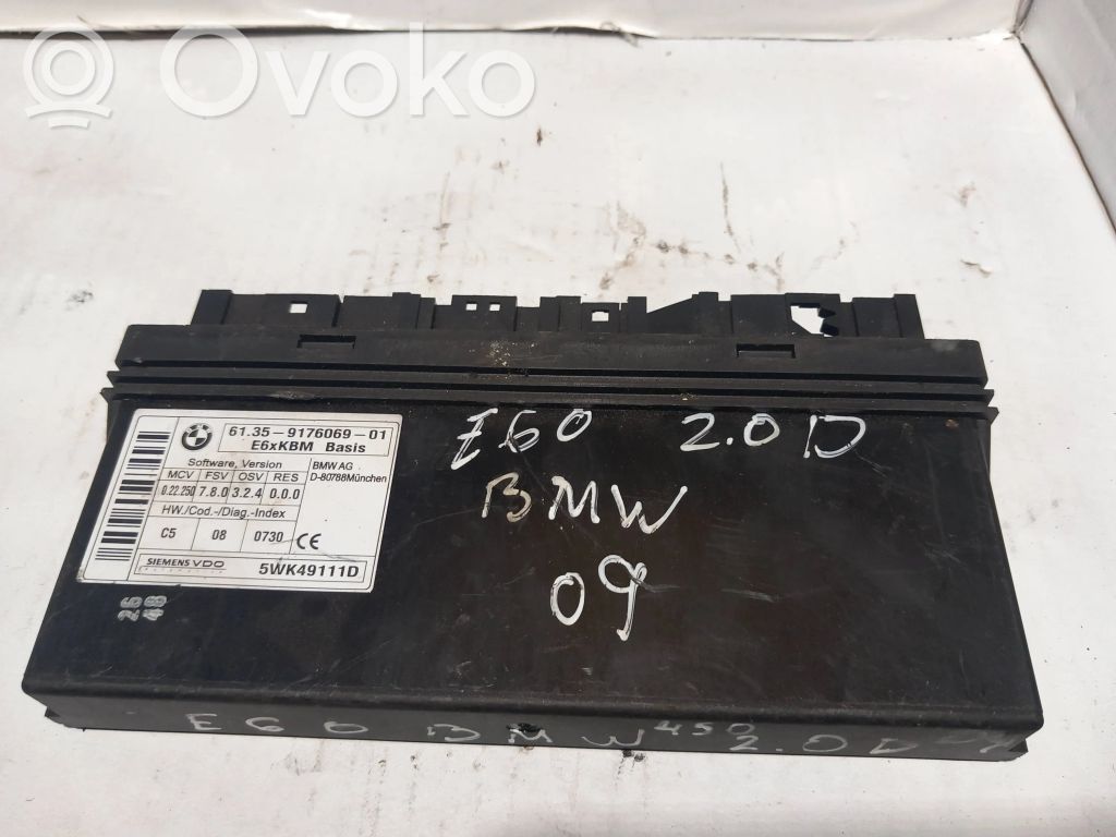 BMW 5 E60 E61 Módulo de confort/conveniencia 