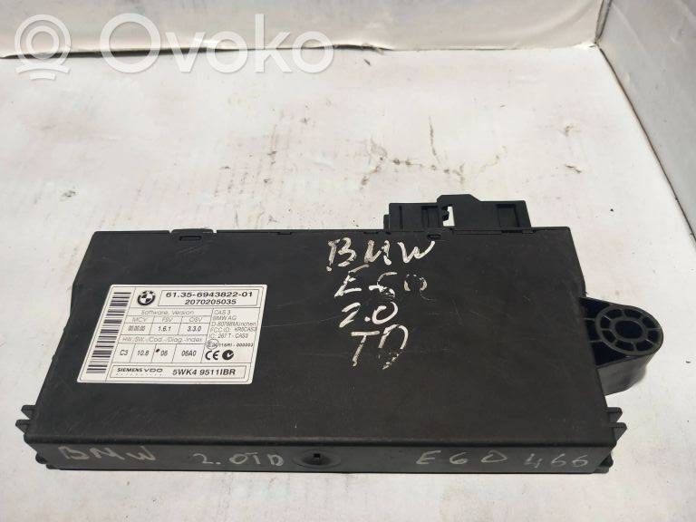 BMW 5 E60 E61 Unidad de control/módulo del CAS 