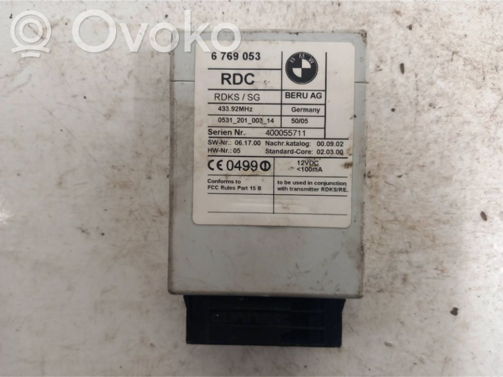 BMW 7 E65 E66 Tire pressure control unit 