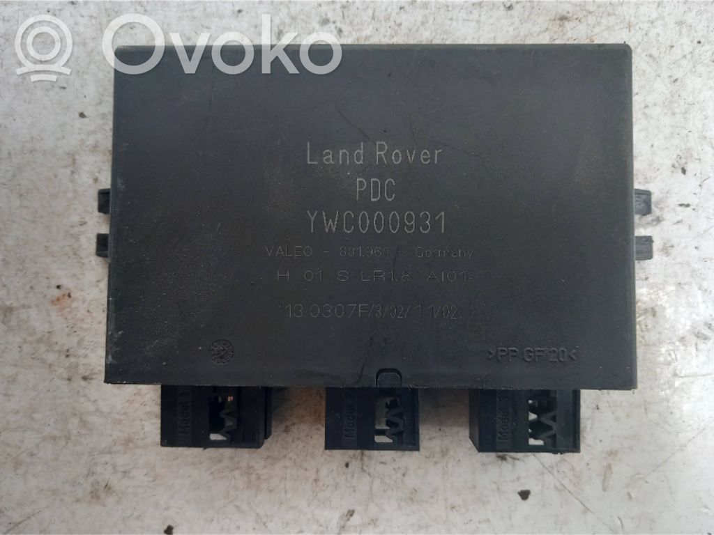 Land Rover Range Rover L322 Unité de commande, module PDC aide au stationnement 
