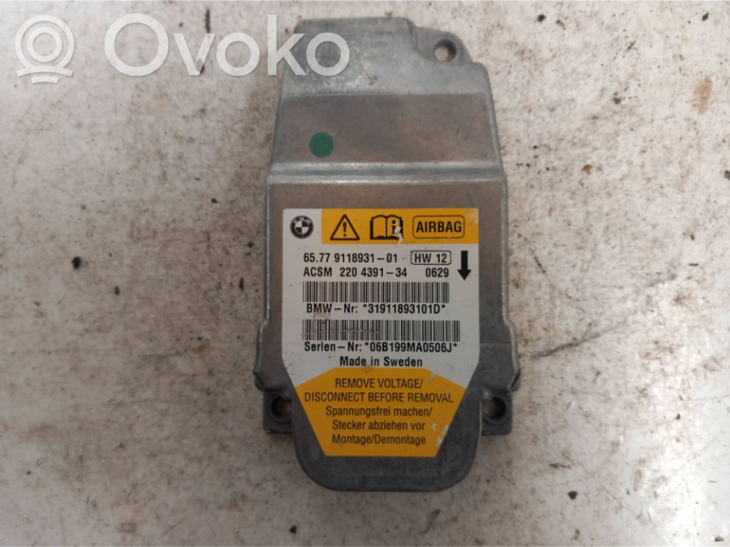 BMW 5 E60 E61 Airbagsteuergerät 
